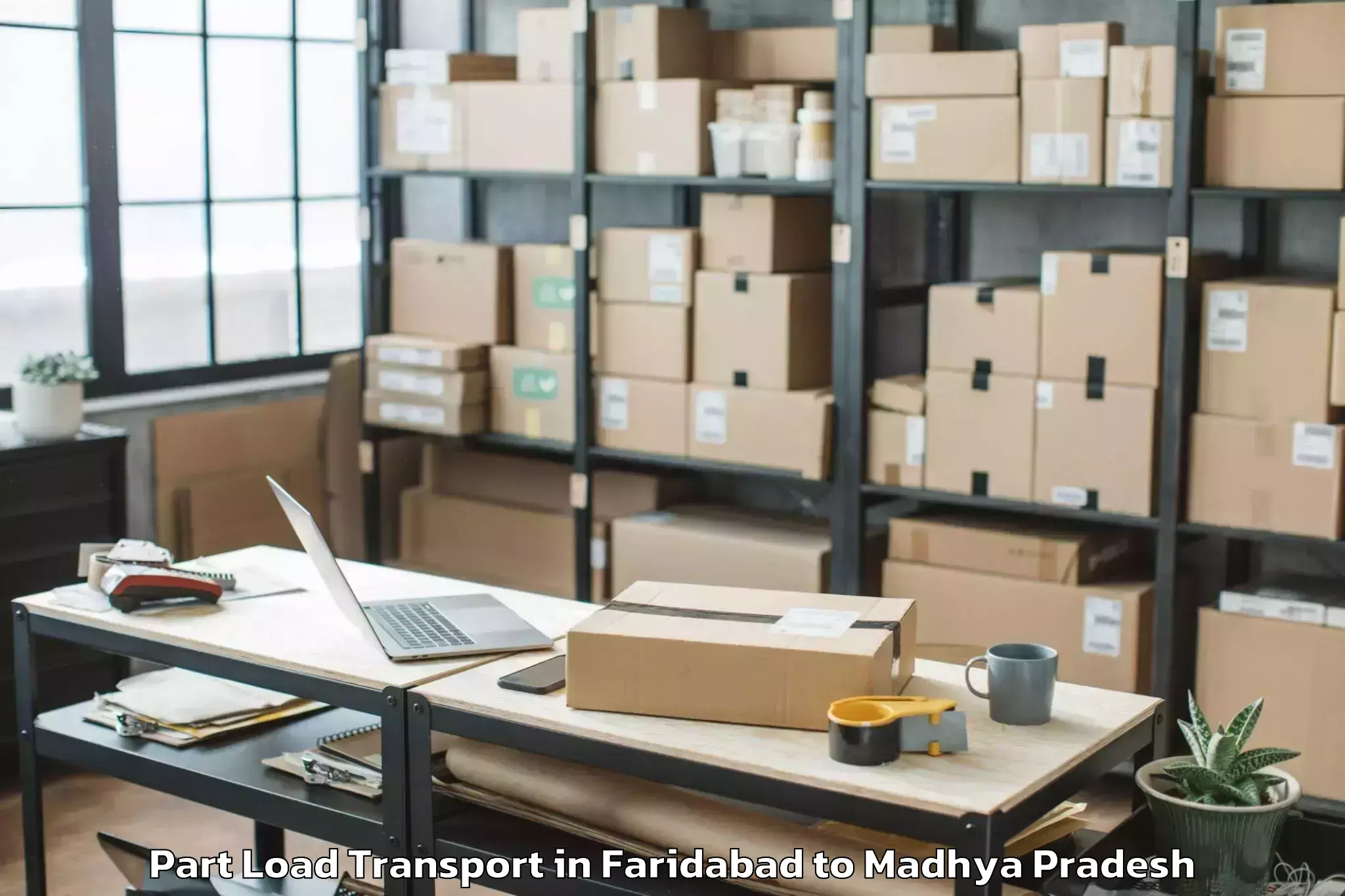 Expert Faridabad to Pathariya Part Load Transport